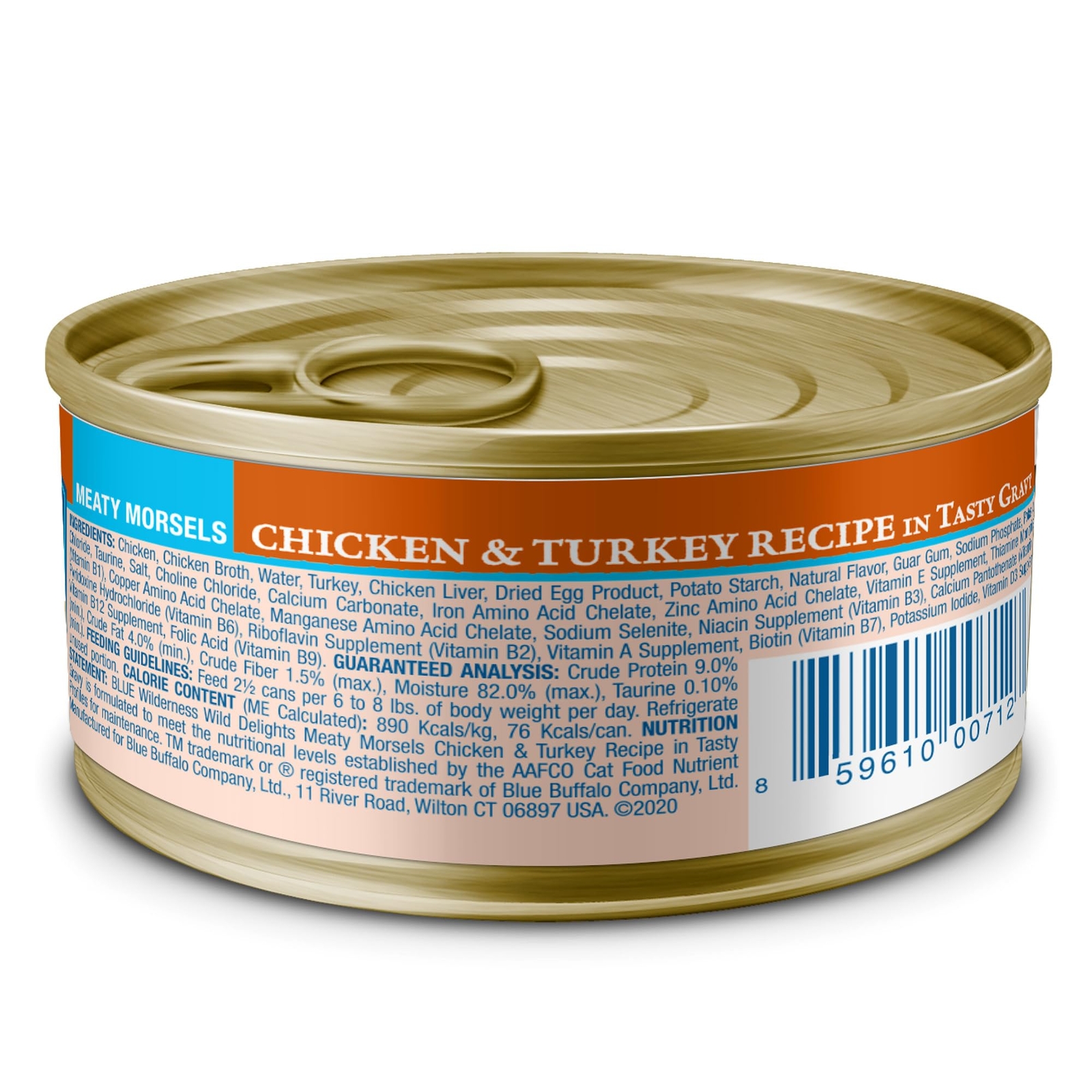 Blue Buffalo Wilderness Grain Free Wet Cat Food 24 Count Chicken Turkey 3 oz