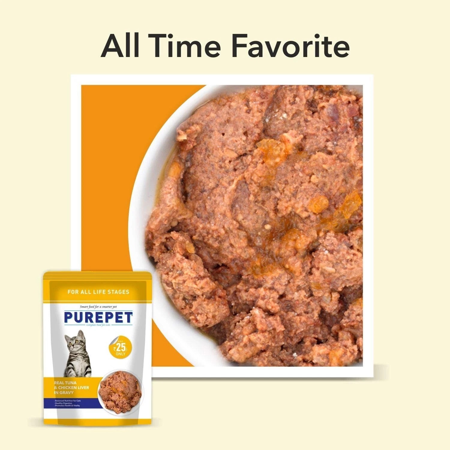 Purepet Wet Cat Food All Life Stages, Real Tuna and Chicken Liver in Gravy 2