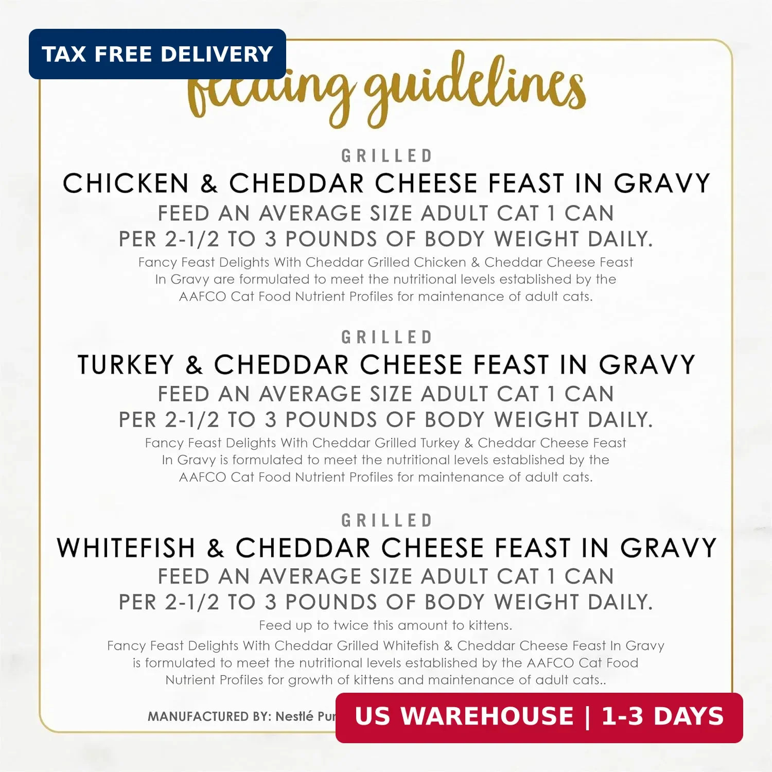 Purina Fancy Feast Delights with Cheddar Grilled Chicken, Turkey or Whitefish an