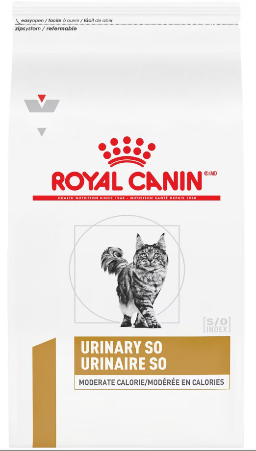 Royal Canin Urinary Diet Moderate Calorie Adult Dry Cat Food 3.3 lb bag