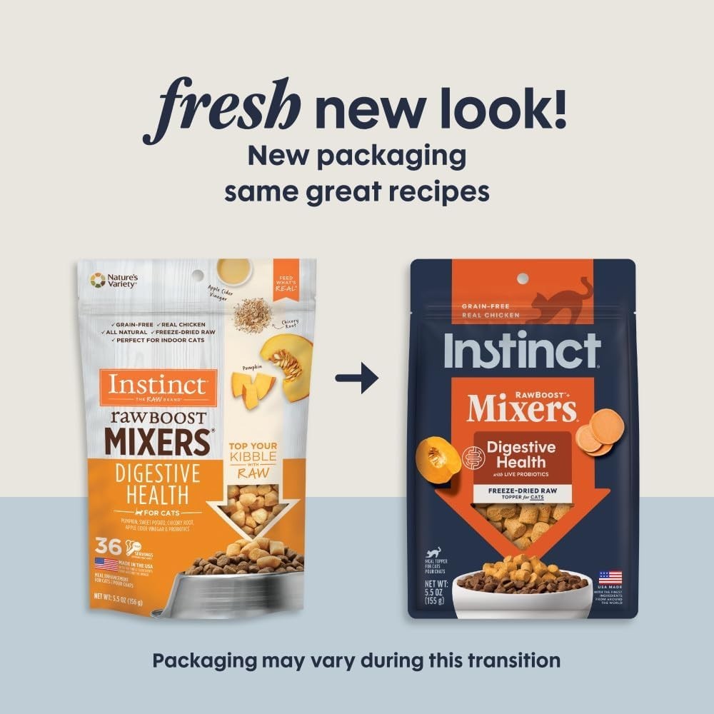 Raw Boost Mixers, Freeze Dried Cat Food Toppers with Functional Ingredients, …