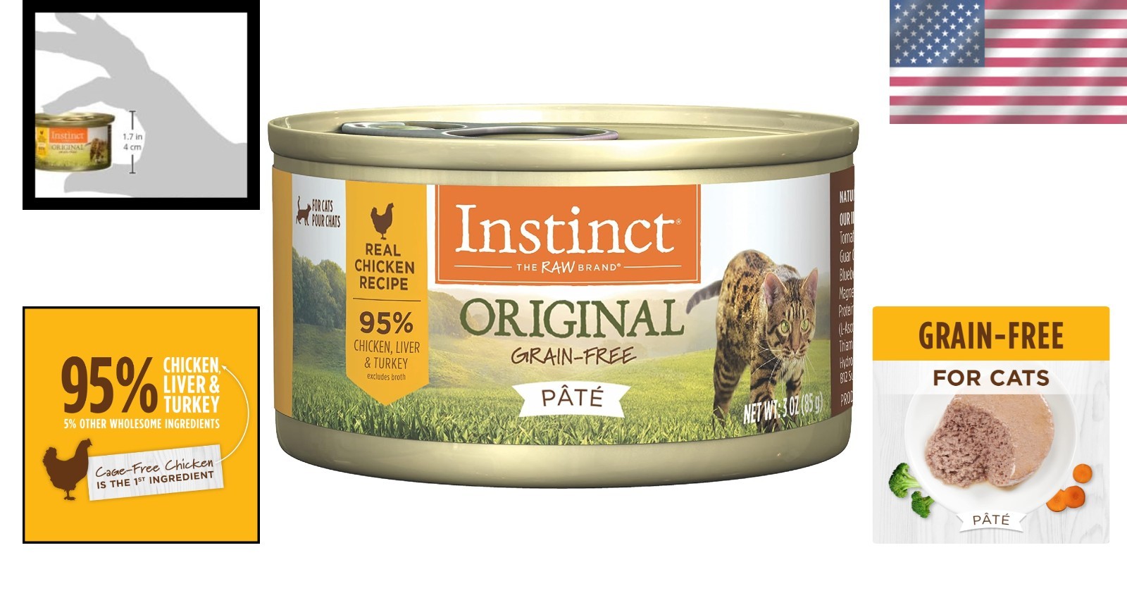 All Life Stages Grain-Free Chicken Pate Canned Cat Food – 24 Count, 3 Oz. Cans
