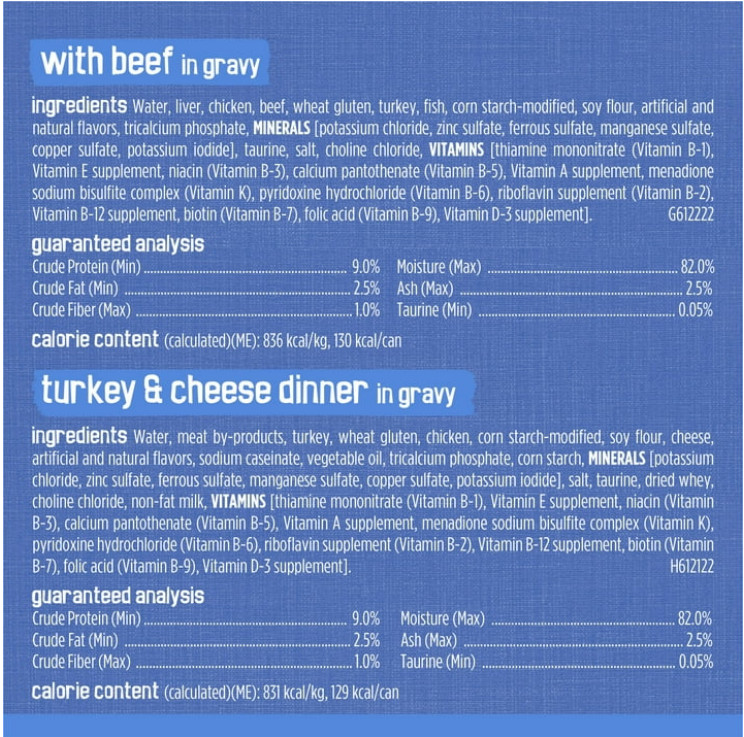 2 Pack x 40 Cans Purina Friskies Shreds Gravy Wet Cat Food Variety Pack