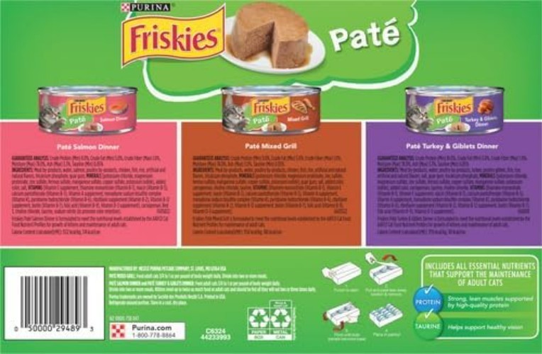 12-Pack Classic Pate Cat Food – 5.5 Oz Cans for Kitten & Adult Care
