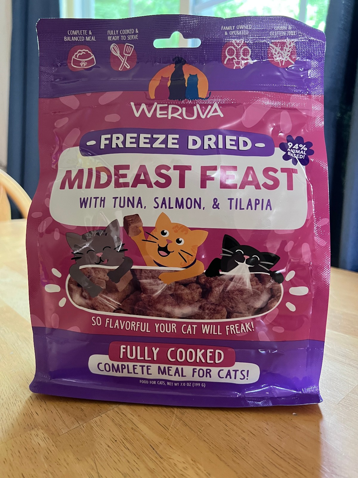 Weruva Mideast Feast Grain-Free Freeze-Dried Cat Food 7 oz