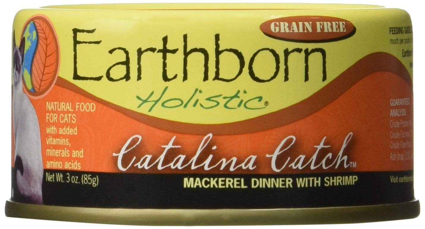 Earthborn Holistic Catalina Catch Mackerel Shrimp Grain Free Cat Food 3 Oz