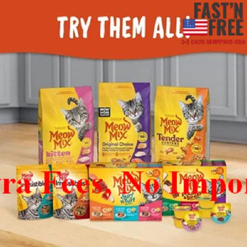 [HOT SALE] (3 pack) Meow Mix Original Choice Dry Cat Food 16 lb/Each Bag, NEW