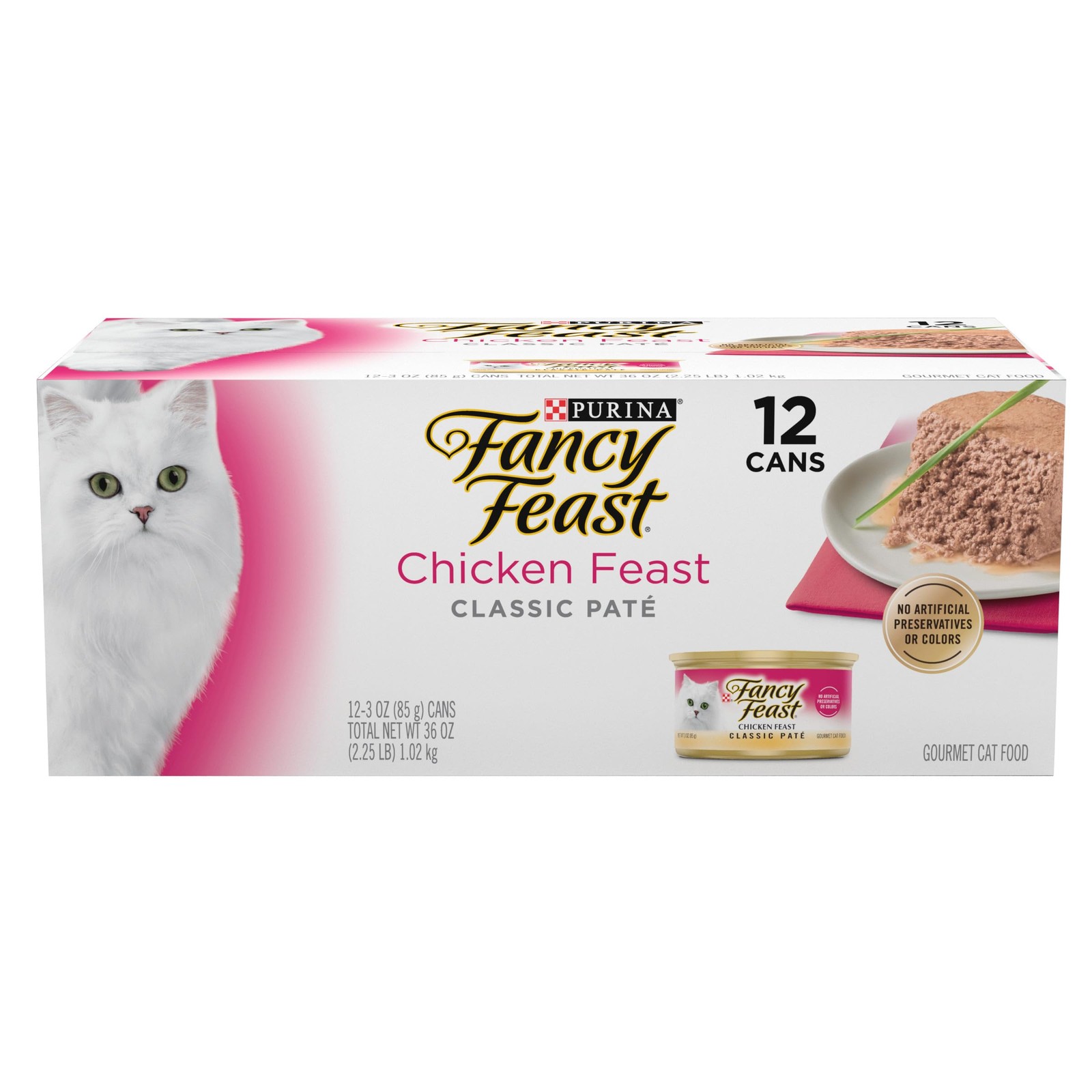 Fancy Feast Chicken Feast Classic Pate Collection Grain Wet Cat – 2 Packs