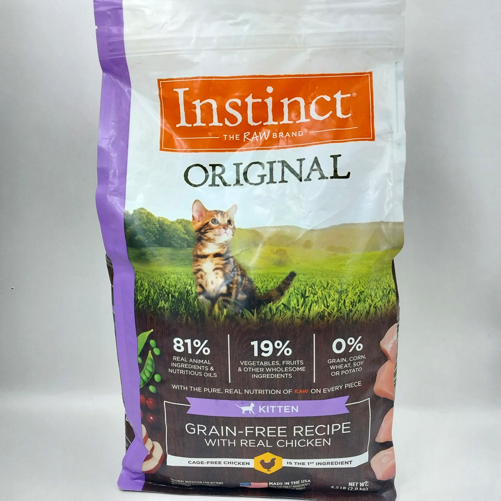 Original Grain- Free Recipe with Real Chicken – Kitten, 4.5 Pound (Pack of 1)