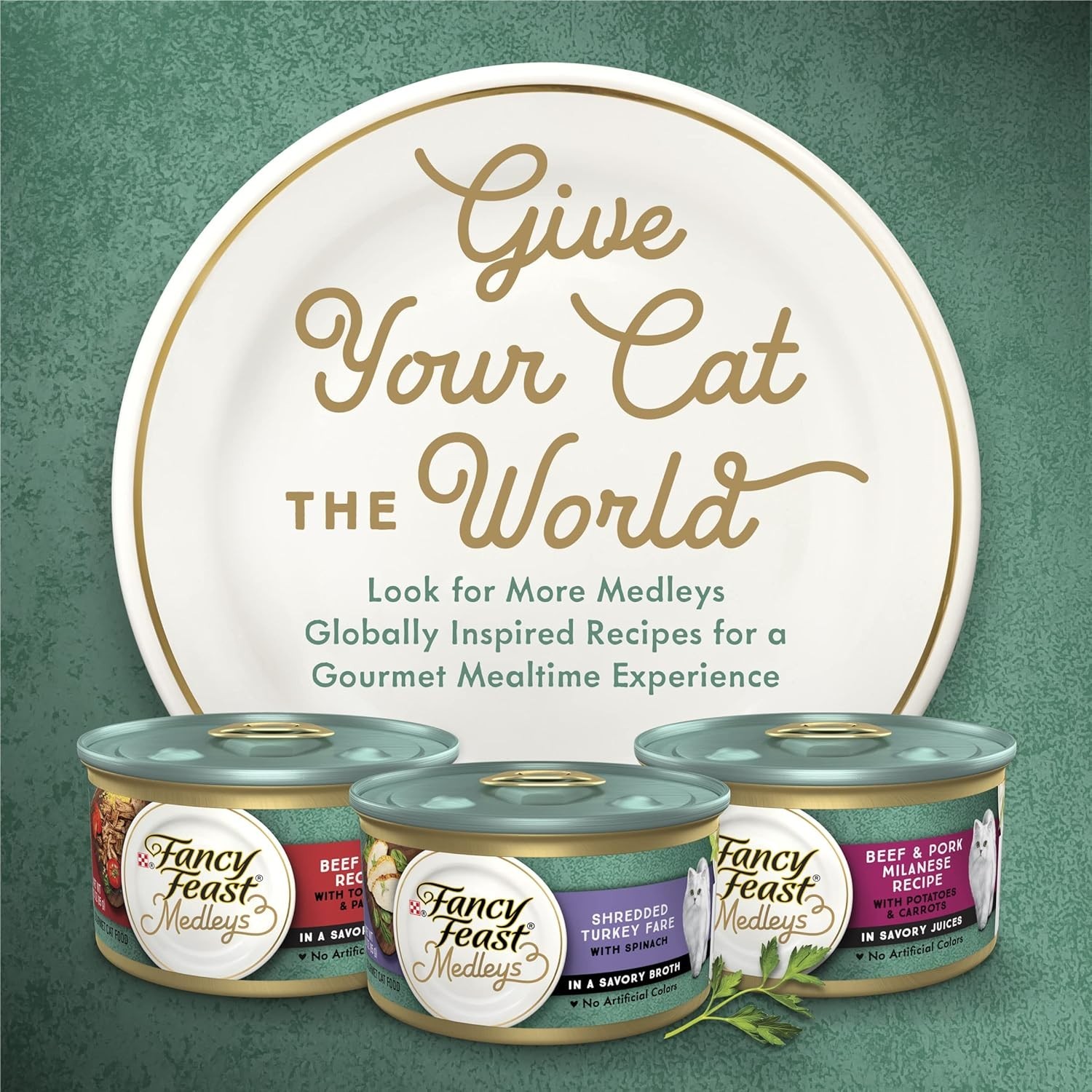 Purina Wet Cat Food Variety Pack Medleys Primavera Collection 2 Packs of 12 3lb