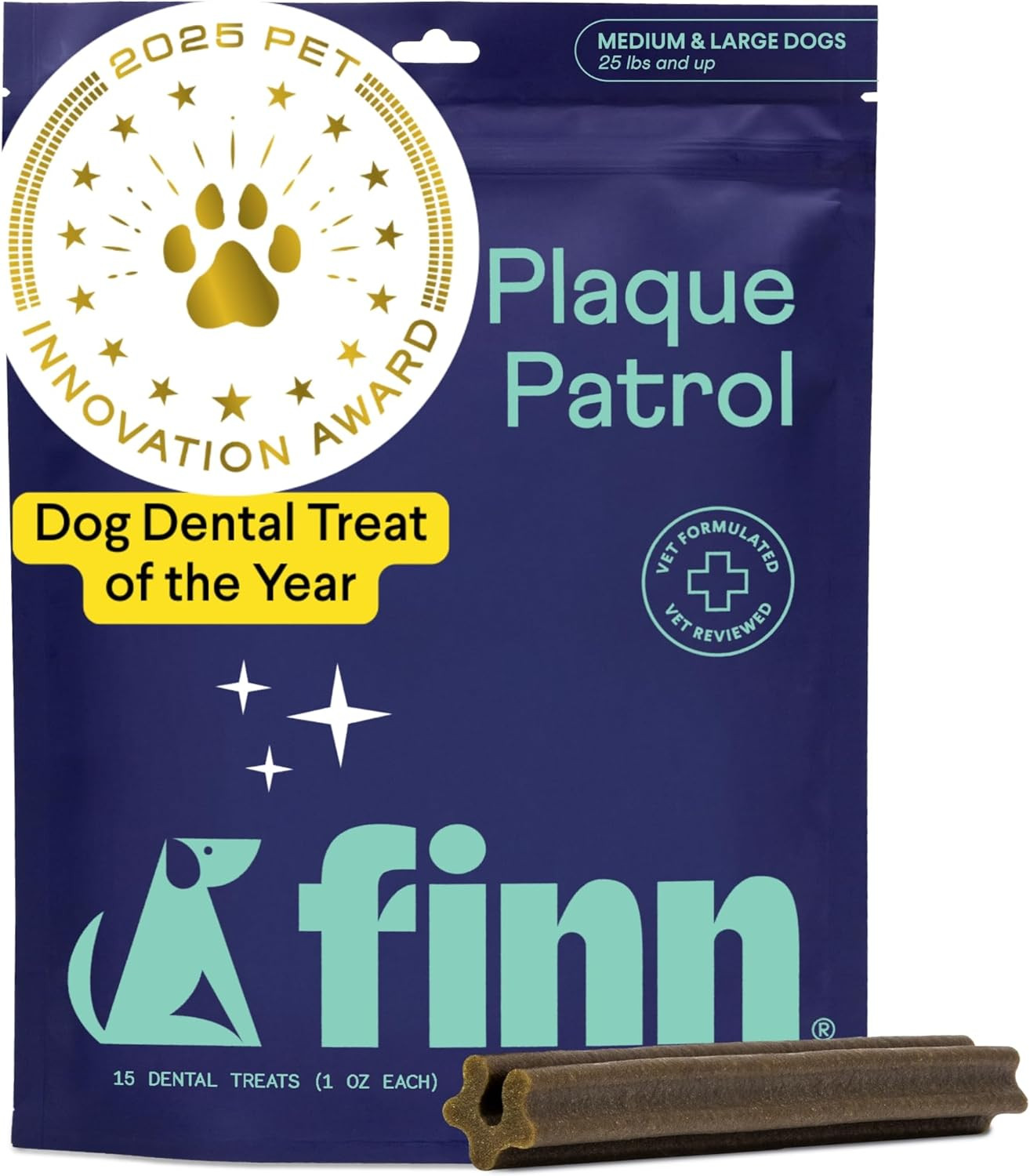 Plaque Patrol Dental Chews | Triple-Action Defense against Plaque, Tartar, and B