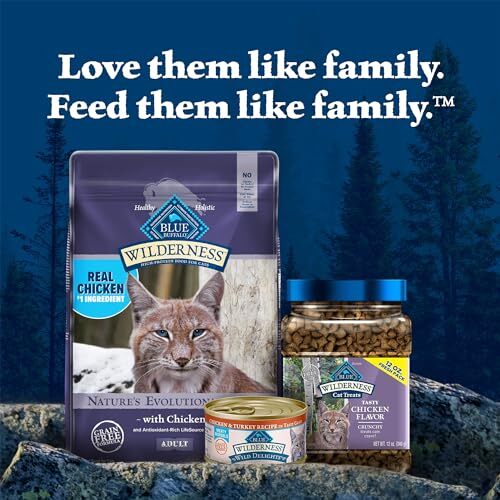 Blue Buffalo Wilderness Adult Dry Cat Food 12lb Grain Free Real Chicken