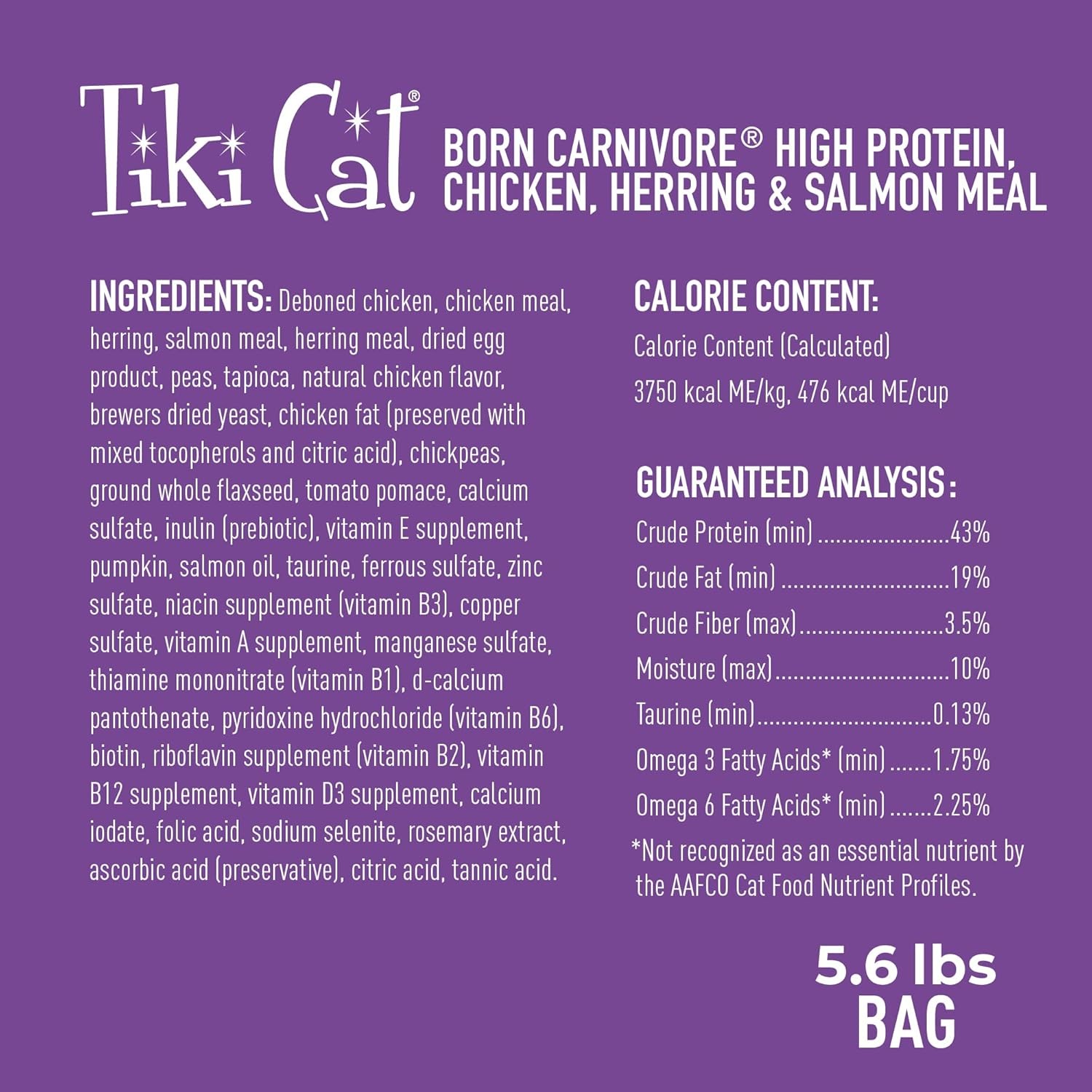 Tiki Cat Born Carnivore High 89.6 Fl Oz (Pack of 1), Red – Chicken & Herring