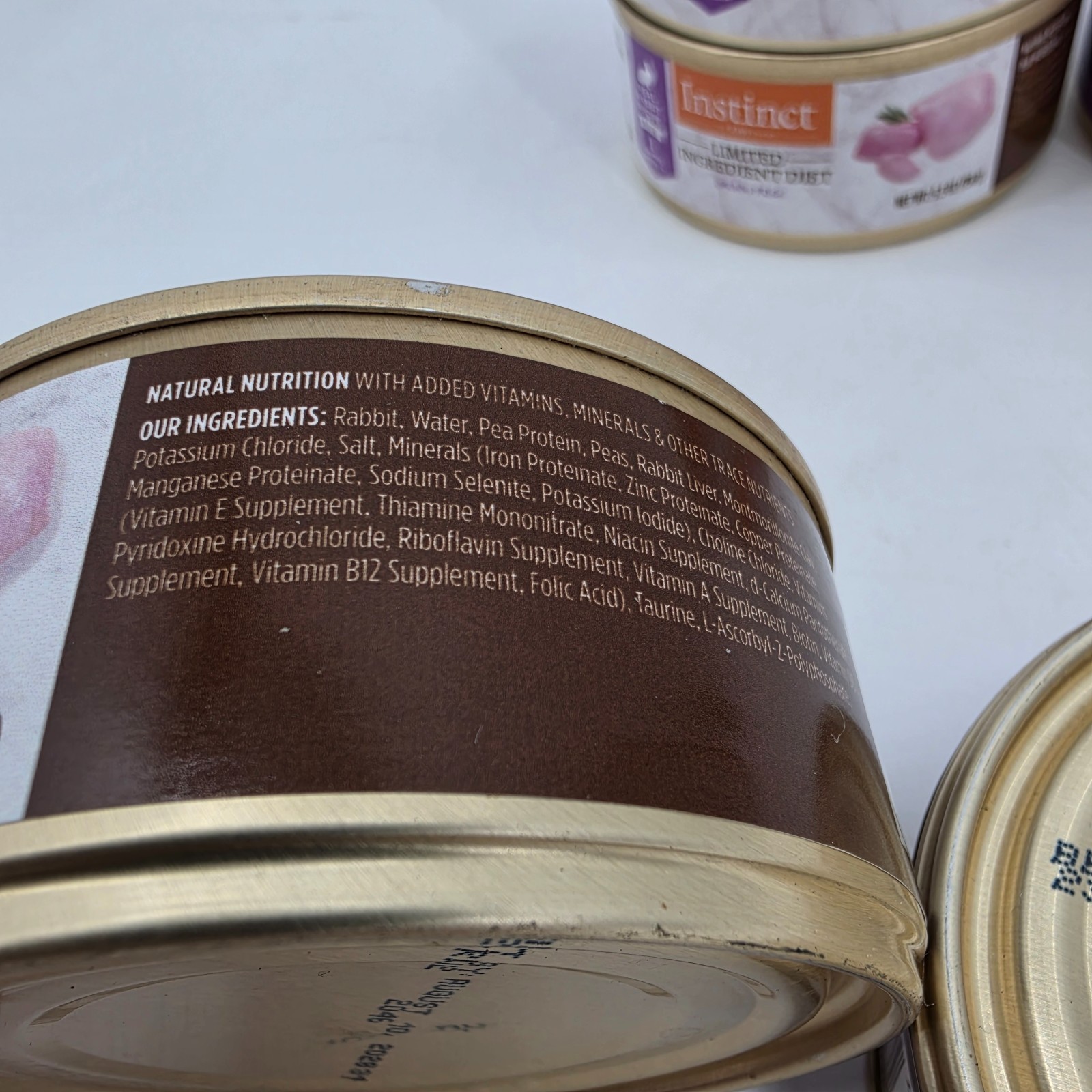 Instinct Limited Ingredient Rabbit Pate 7 Cans of 5.5 OZ Wet Cat Food Grain-Free