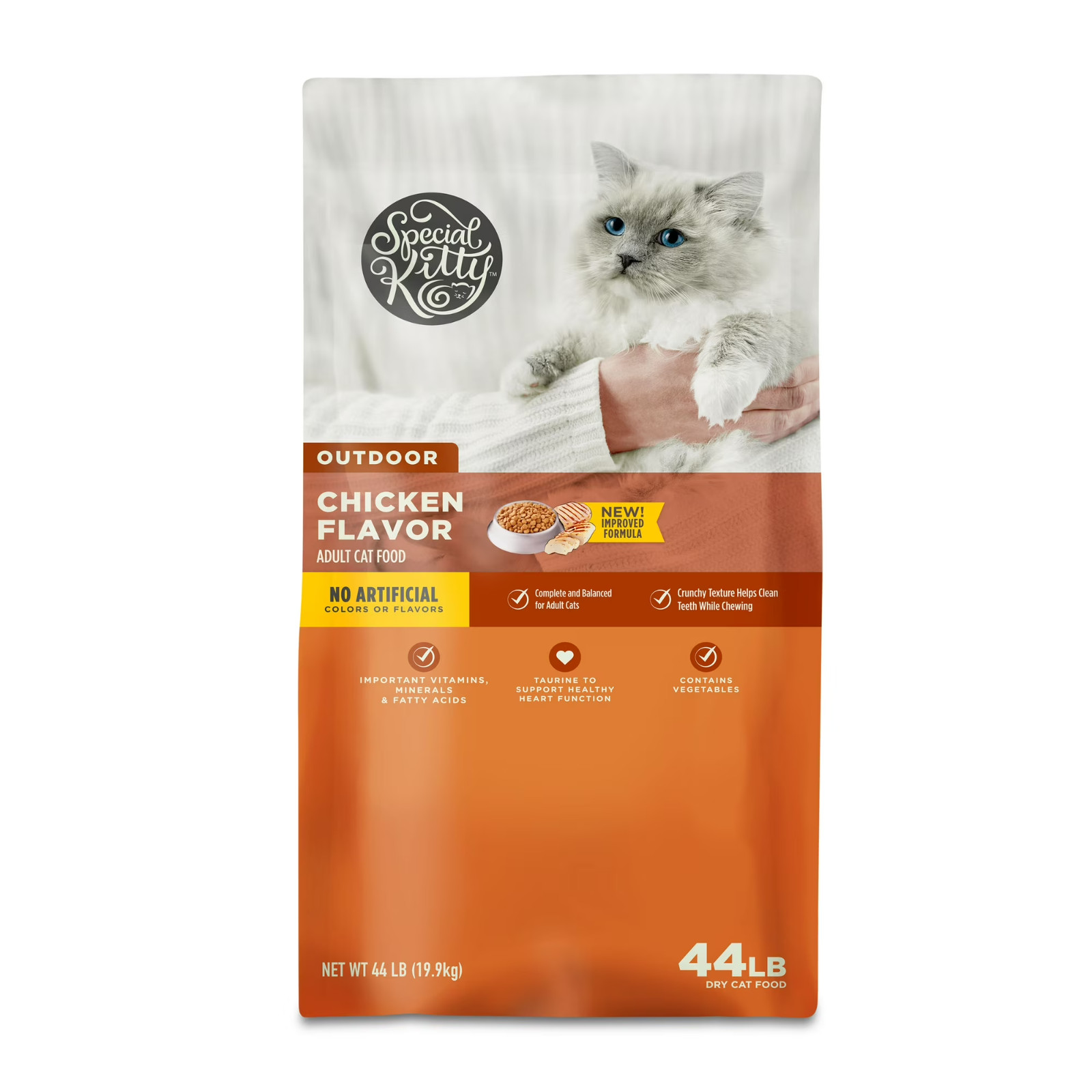 NEW 2 pack Special Kitty Outdoor Formula Dry Cat Food, 44 lb Bag FREESHIPPING