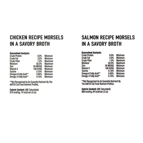 Kirkland Signature Chunks in Gravy, Canned Cat Food Variety Pack, 3 oz, 48-count