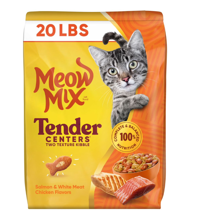 Salmon & White Meat Chicken Flavor Tender Centers Cat Food Bag