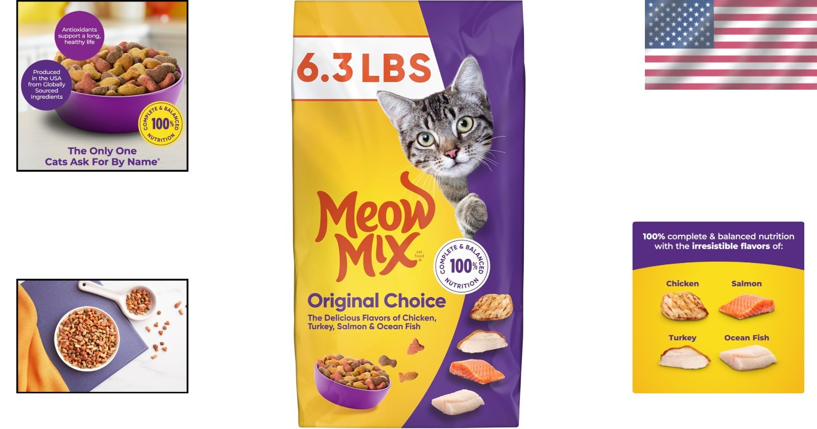 All Life Stages Choice Dry Cat Food, 6.3 lb – Made in the U.S.A.