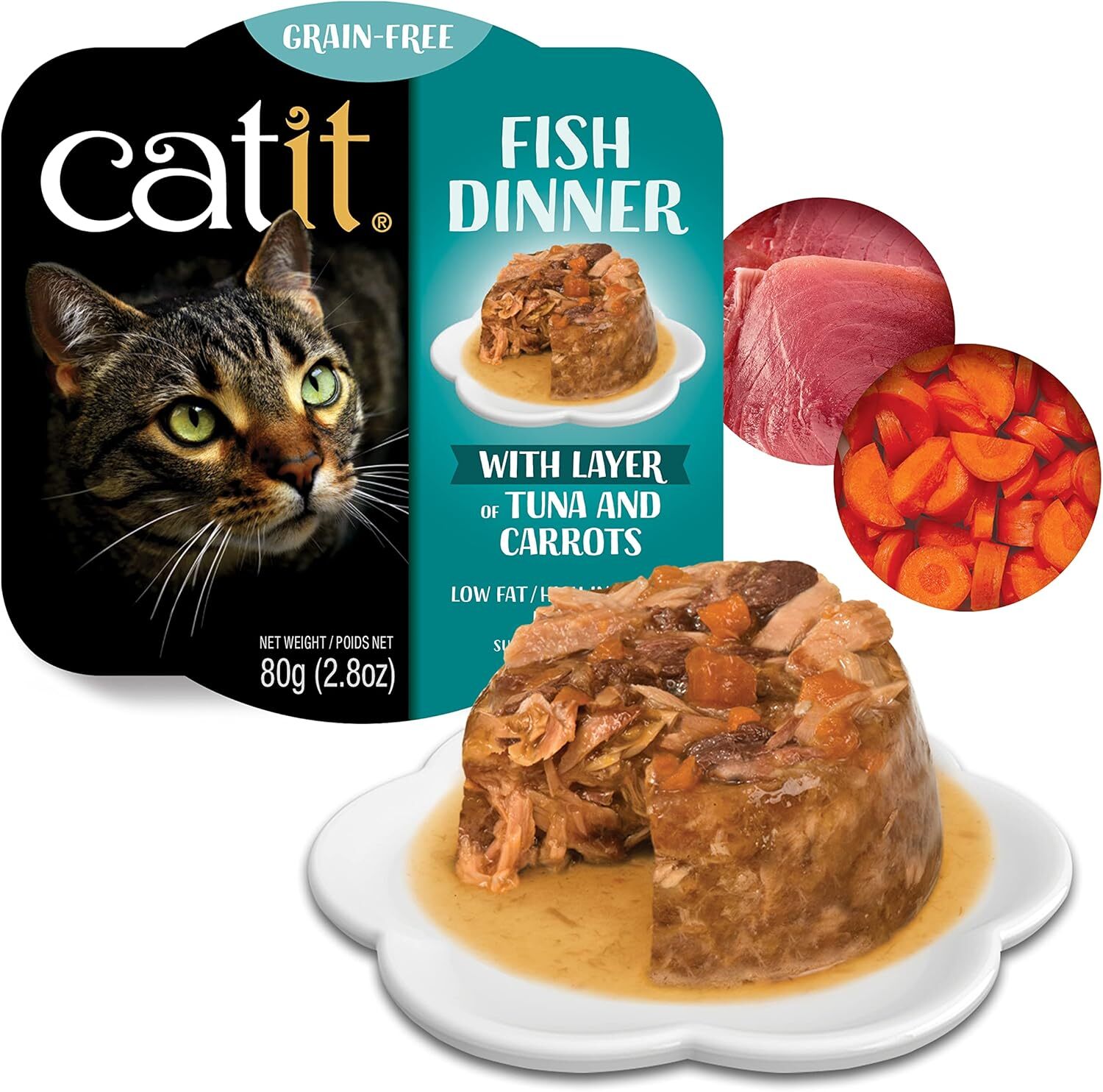 Catit Tuna & Carrot Hydrating Wet Cat Food – All Ages