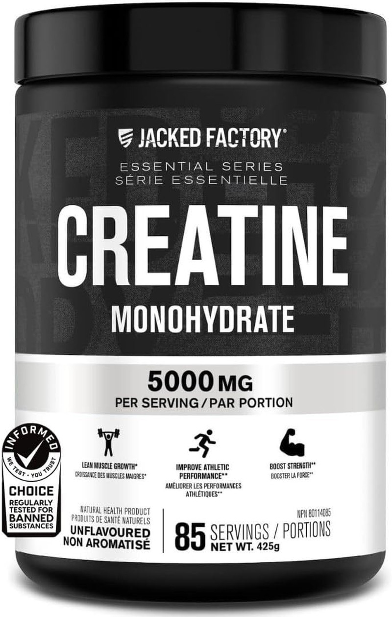 Creatine Monohydrate Powder 425G – Canadian-Owned Informed Choice Certified Supp