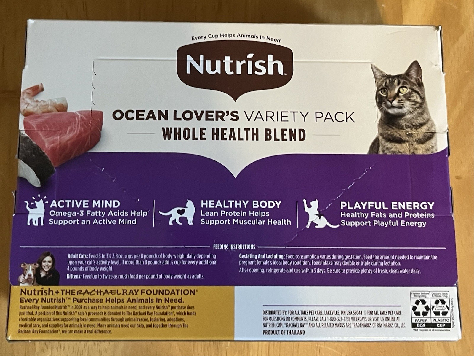 Rachael Ray Nutrish-Ocean Lover’s 12 Pack Natural, Grain Free Wet Cat Food