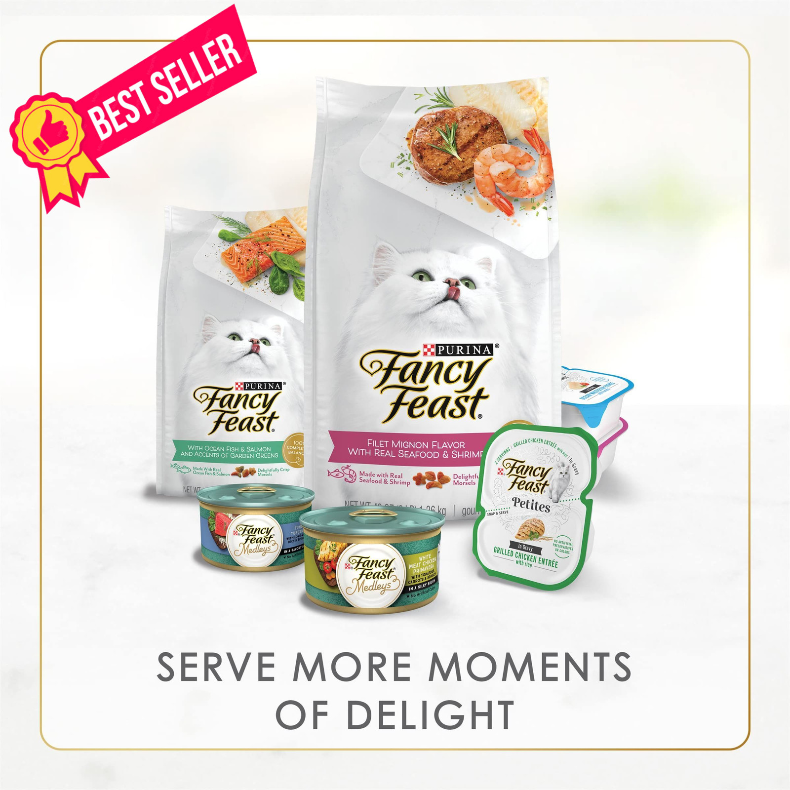 Purina Fancy Feast 3 Ounce (Pack of 24), Seafood Variety Pack – 24 Ct.