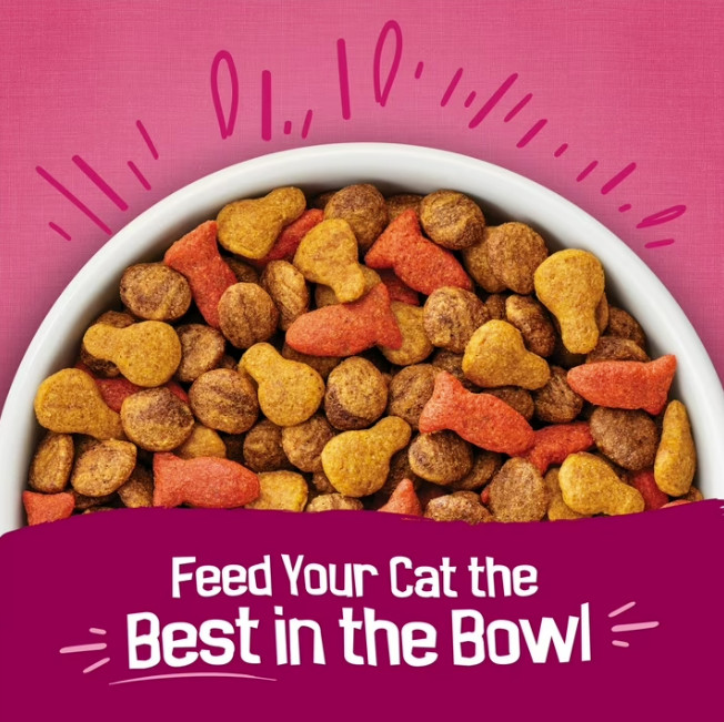 (2 pack) Purina Friskies Gravy Swirlers Dry Cat Food Flavors of Chicken, 22 lb