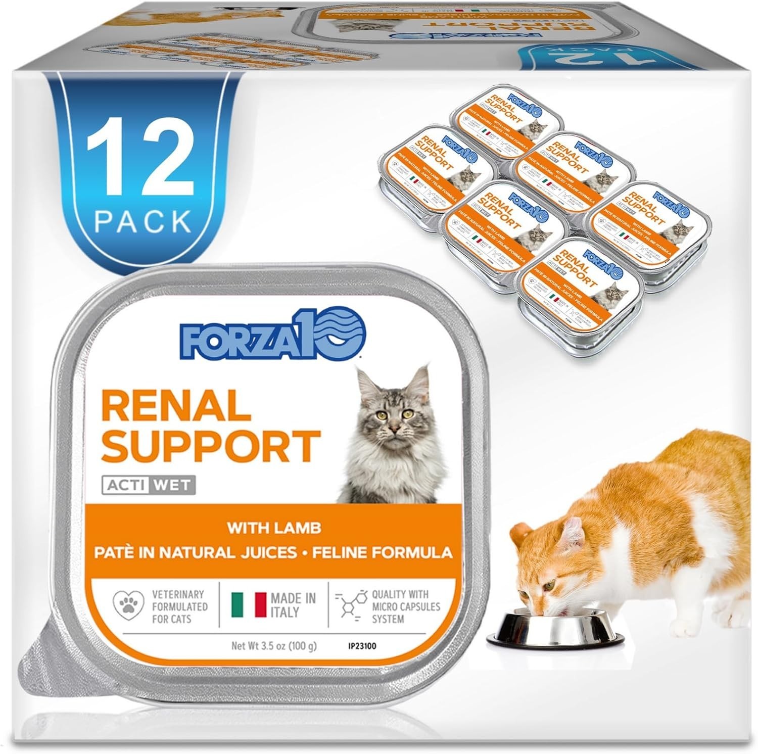 Cat Food Vet-Formulated Renal Wet Cat Food Non GMO Kidney Care Food W/ Lamb