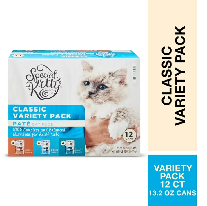 3 Box Special Kitty Classic Variety Pack Pate Cat Food, 13 oz Cans, 12 ct Box
