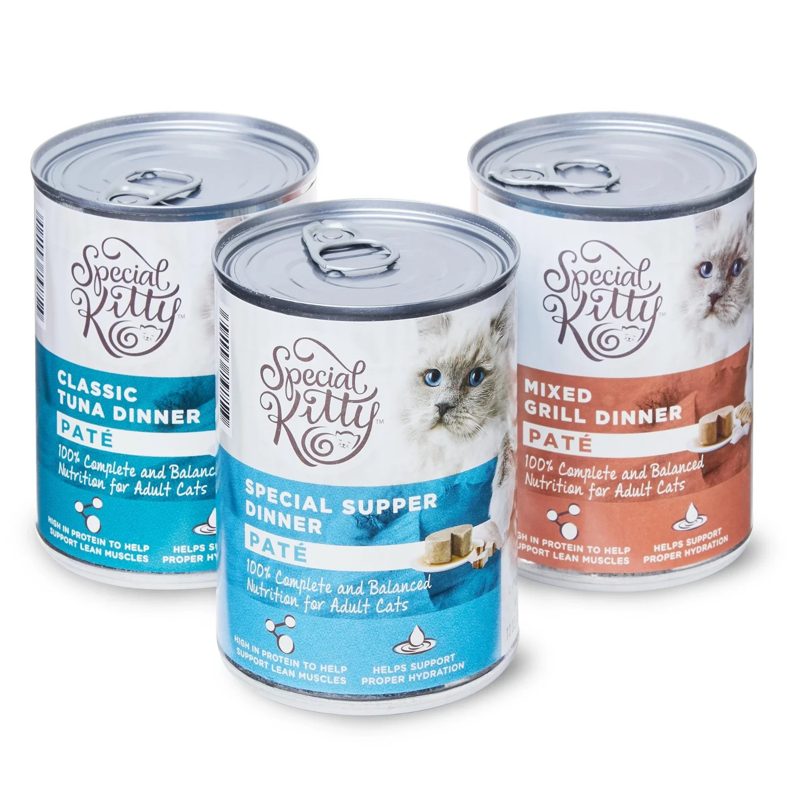 (4-Pack) Special Kitty Classic Paté Cat Food, 13 oz Cans (12Cans )