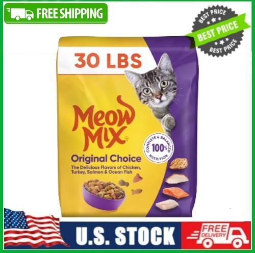30-pound bag Meow Mix Original Choice Dry Cat Food