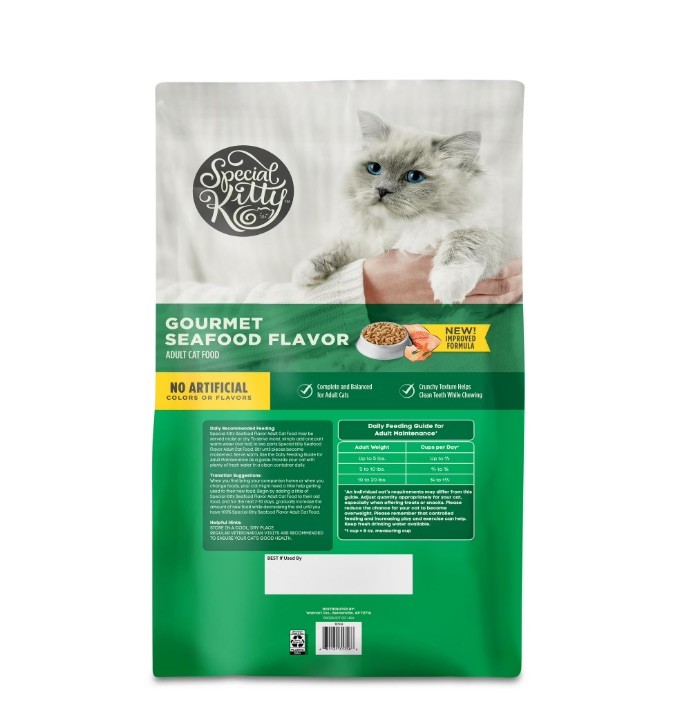 Special Kitty Gourmet Formula Seafood Blend Flavor Dry Cat Food, 16 lb Bag