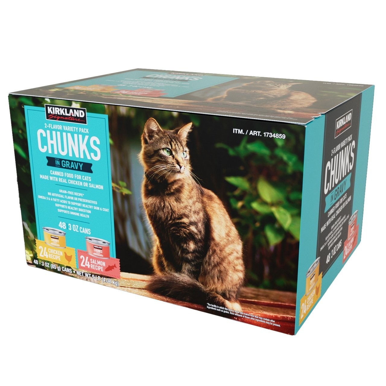 Kirkland Signature Chunks in Gravy Canned Cat Food Variety Pack 48Ct x 3 Oz 8/28