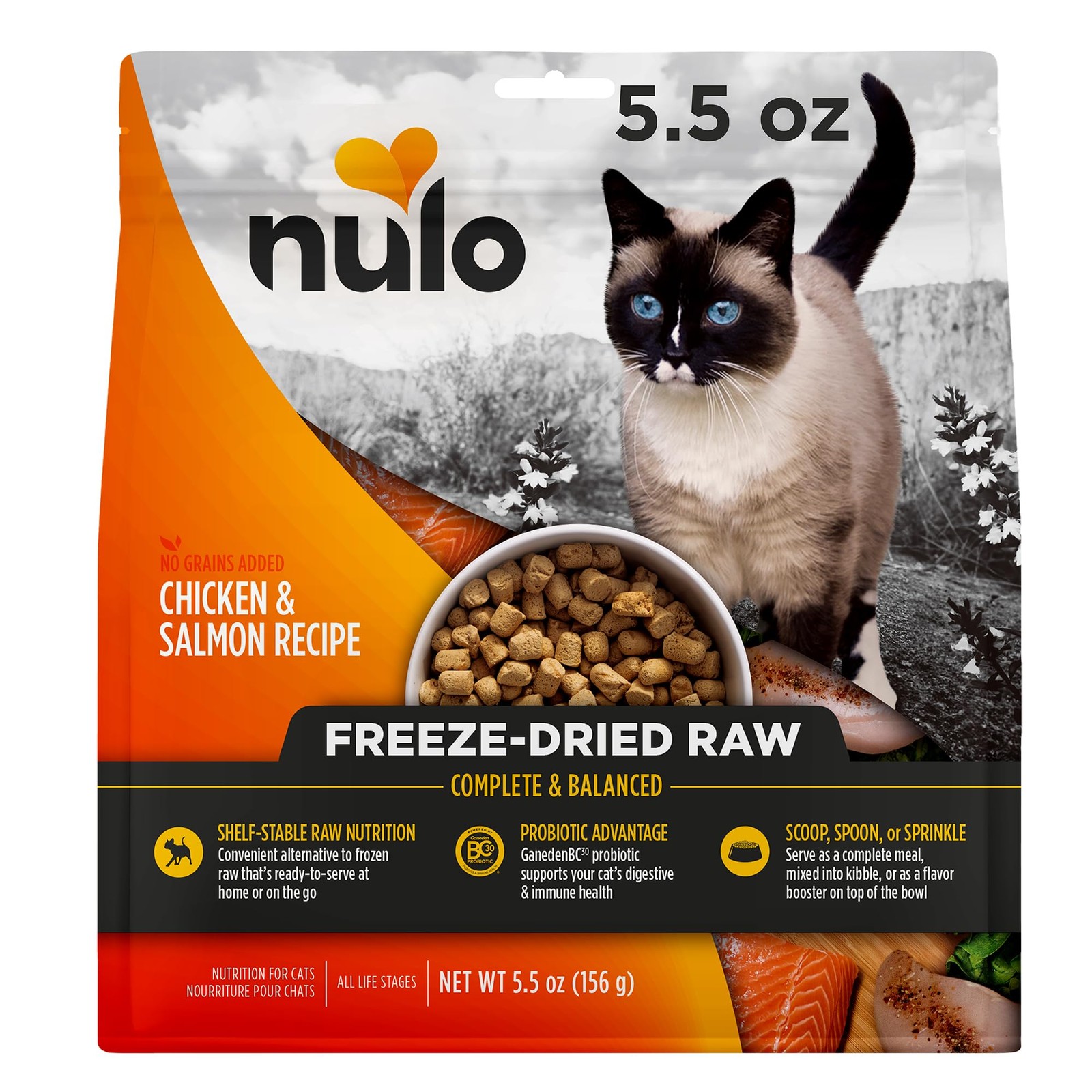 Freestyle Freeze-Dried Raw, Ultra-Rich Grain-Free Dry Cat Food for All Breeds…