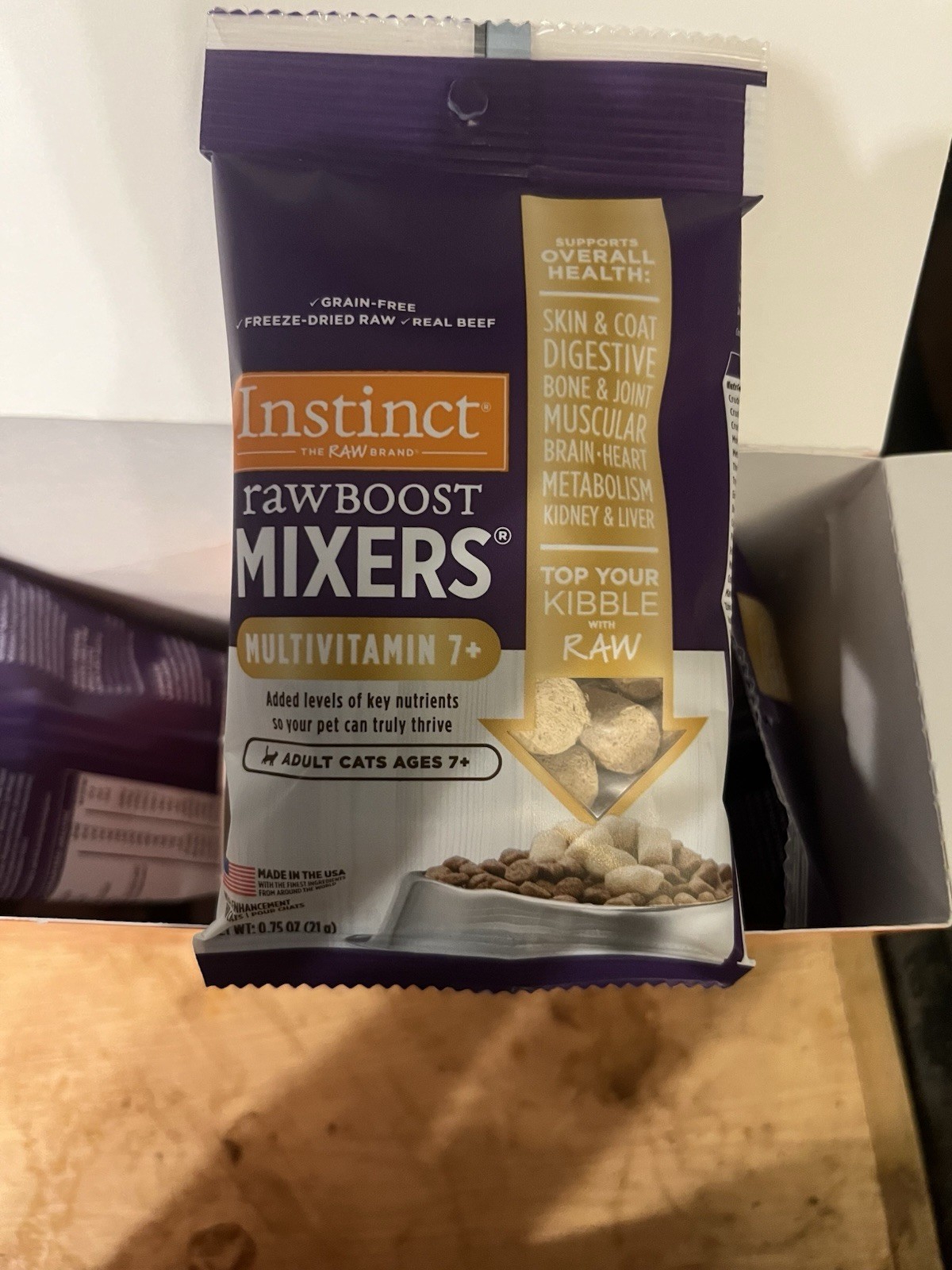 Instinct Raw Boost Mixers Freeze Dried Multivitamin 7+ Adult Cat Food (pk of 8)