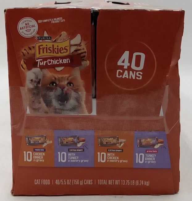 Purina Friskies 5.5 oz Canned Wet Cat Food Variety Pack 40 BB9/27