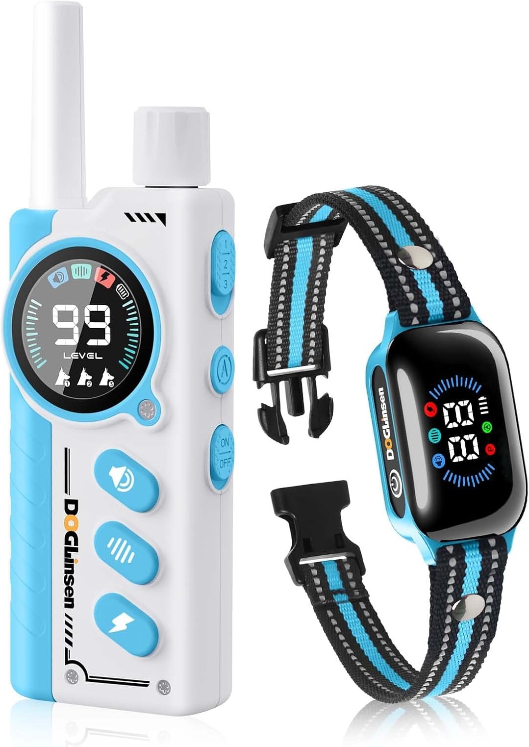 Smart 2-in-1 Dog Shock and Bark Collar – AI Anti-Misoperation, 3300FT Remote Tra