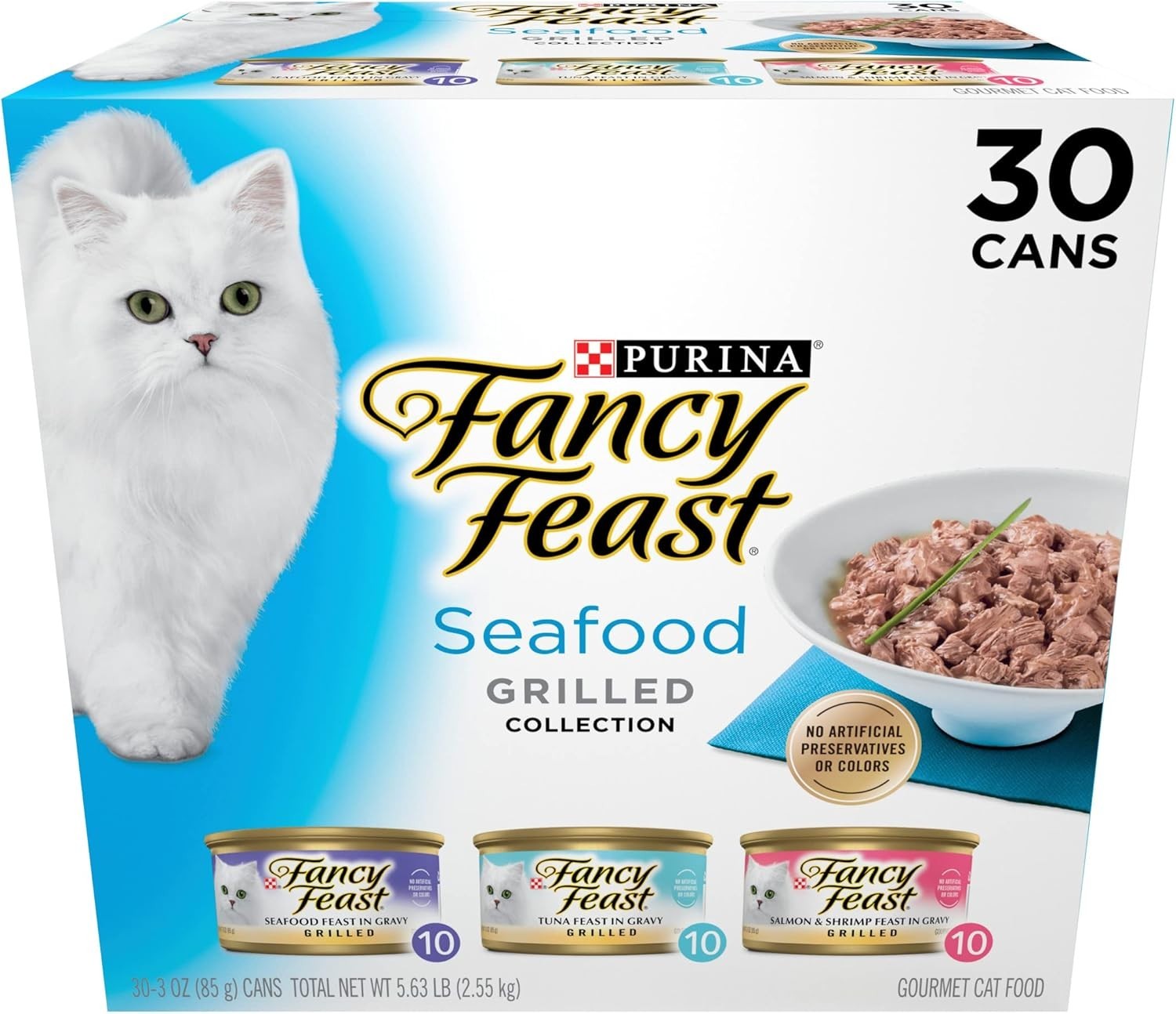 Purina Grilled Wet Cat Food Seafood Collection in Wet Cat Food Variety Pack -…