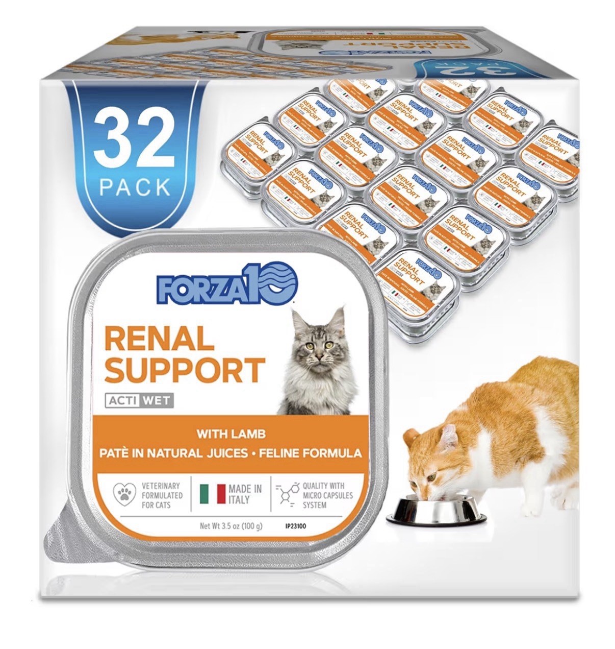 Kidney Care Cat Food – Renal Support Wet Lamb, 3.5 oz, 32 Pack, Vet Formulated