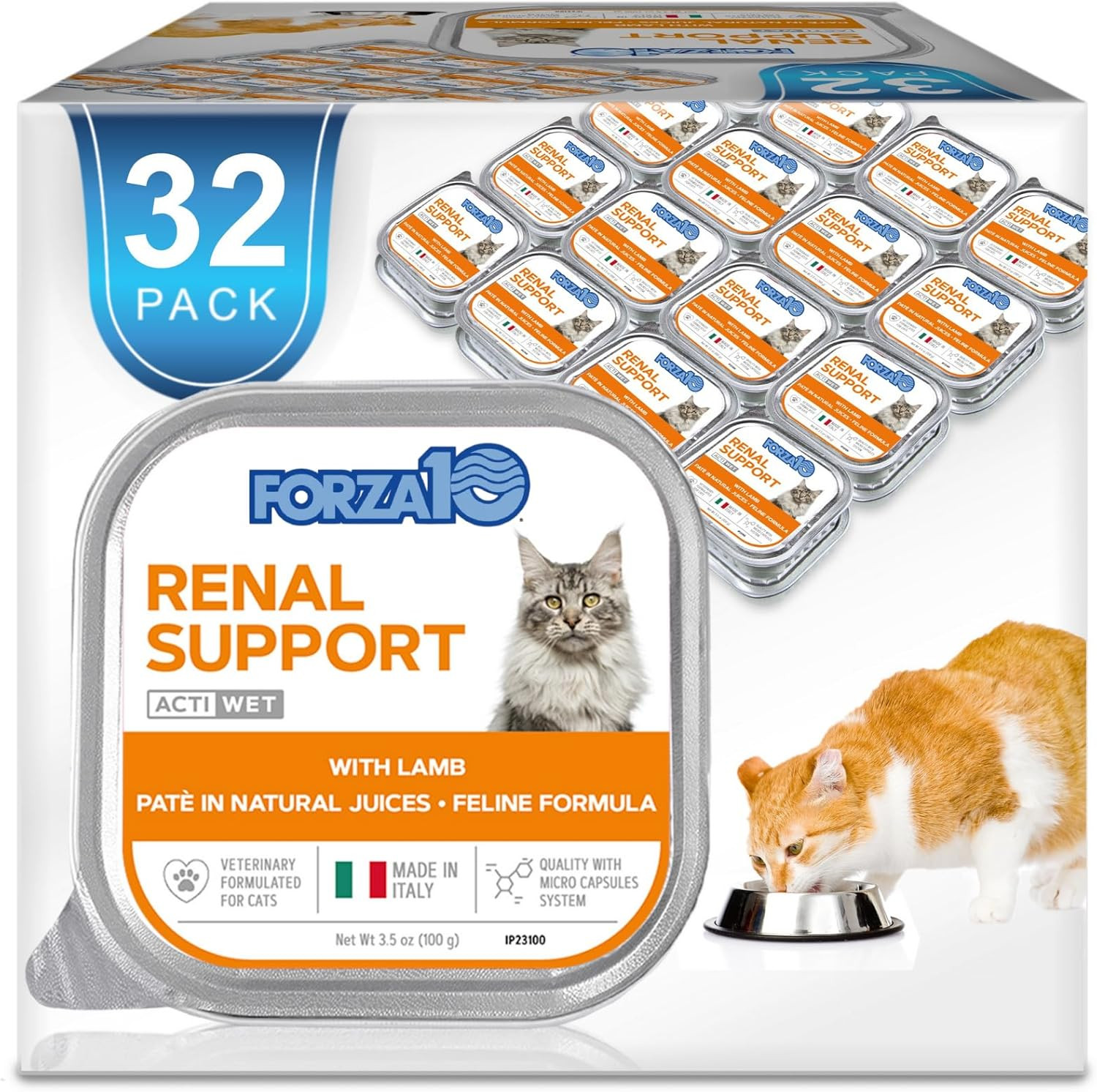 – Cat Food, Vet-Formulated Renal Wet Cat Food, Non GMO, Kidney Care Food with La