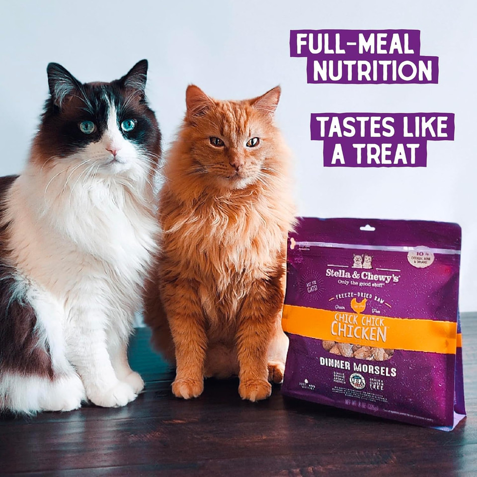 Stella & Chewy’s Freeze-Dried Raw Cat Dinner Morsels – Premium Chicken
