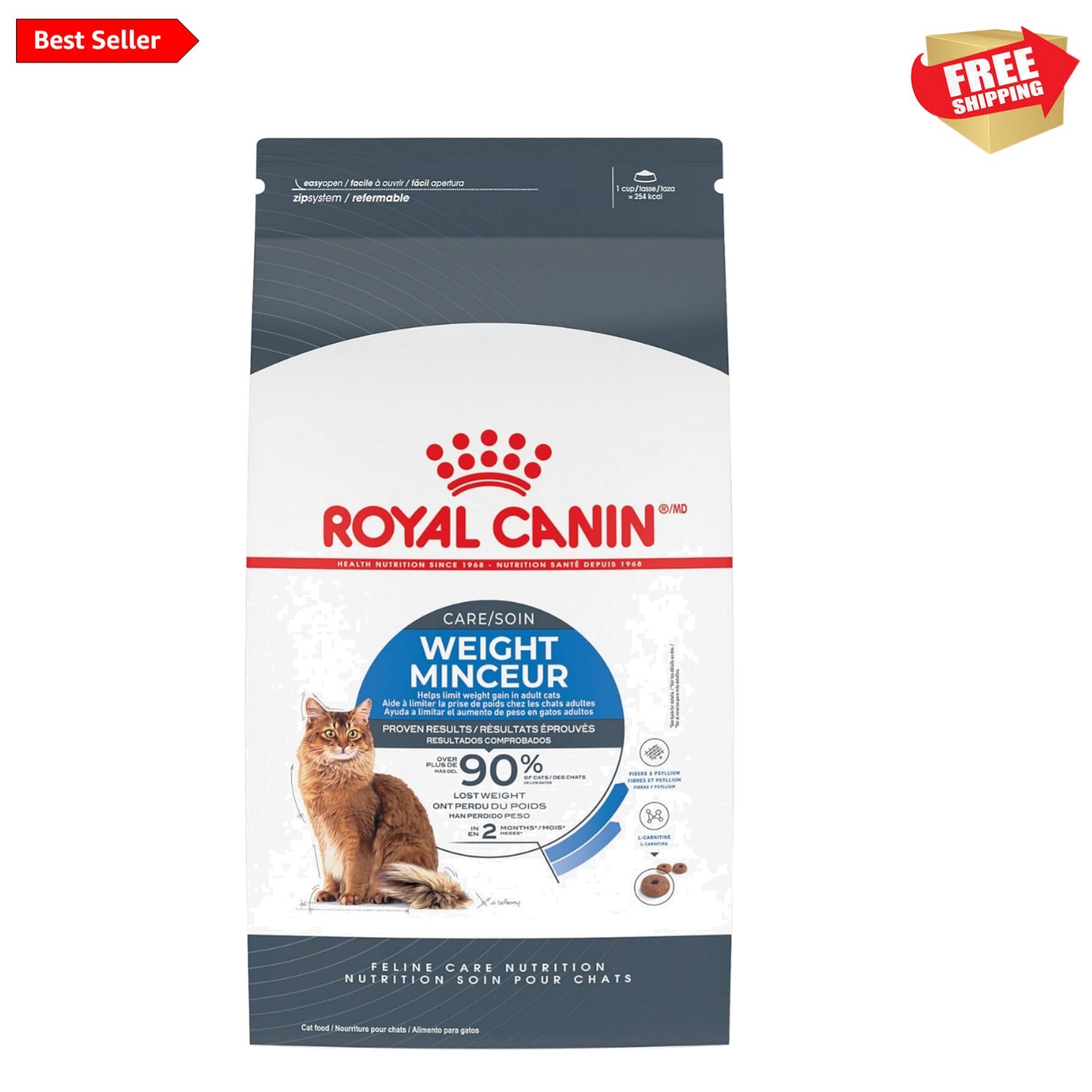 Feline Care Nutrition Weight Care Adult Dry Cat Food, 6 lb Bag