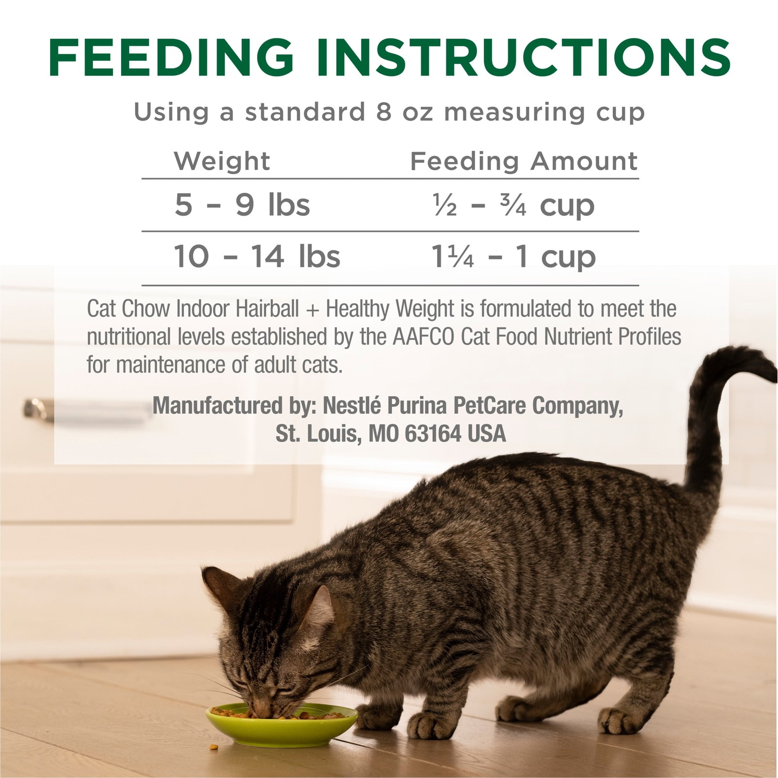 Dry Cat Food, Healthy Weight & Hairball Indoor Whole Grain Chicken, 20 lb Bag