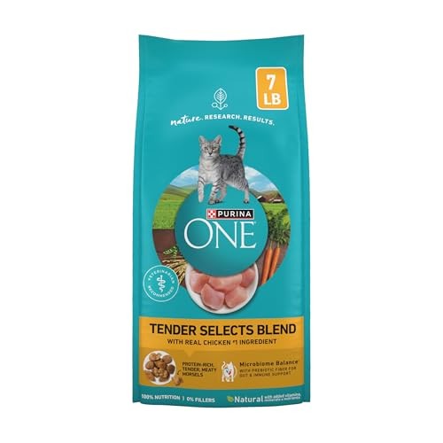 Natural Dry Cat Food, Tender Selects Blend 7 Pound (Pack of 1) Chicken & Rice