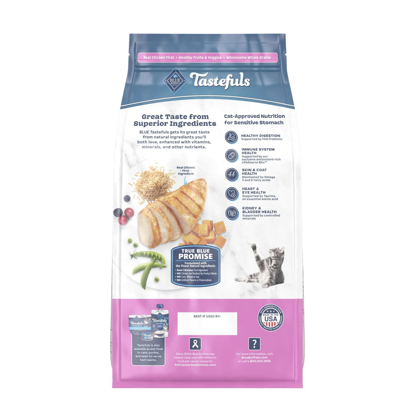 Blue Buffalo Tastefuls Chicken & Brown Rice Recipe 7 Pound (Pack of 1),