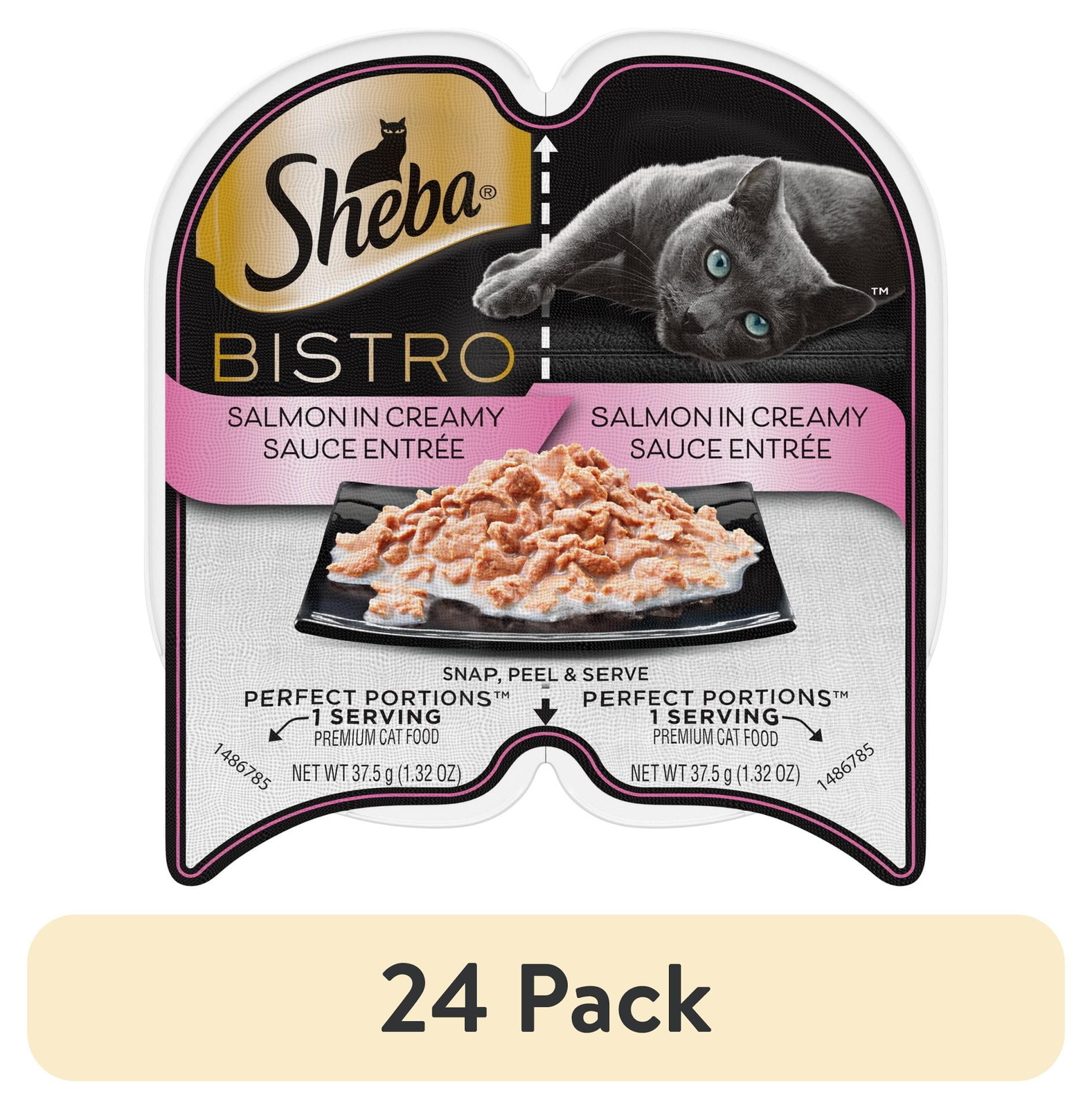 new， PERFECT PORTIONS Bistro Adult Wet Cat Food, Salmon in Creamy Sauce Entree,