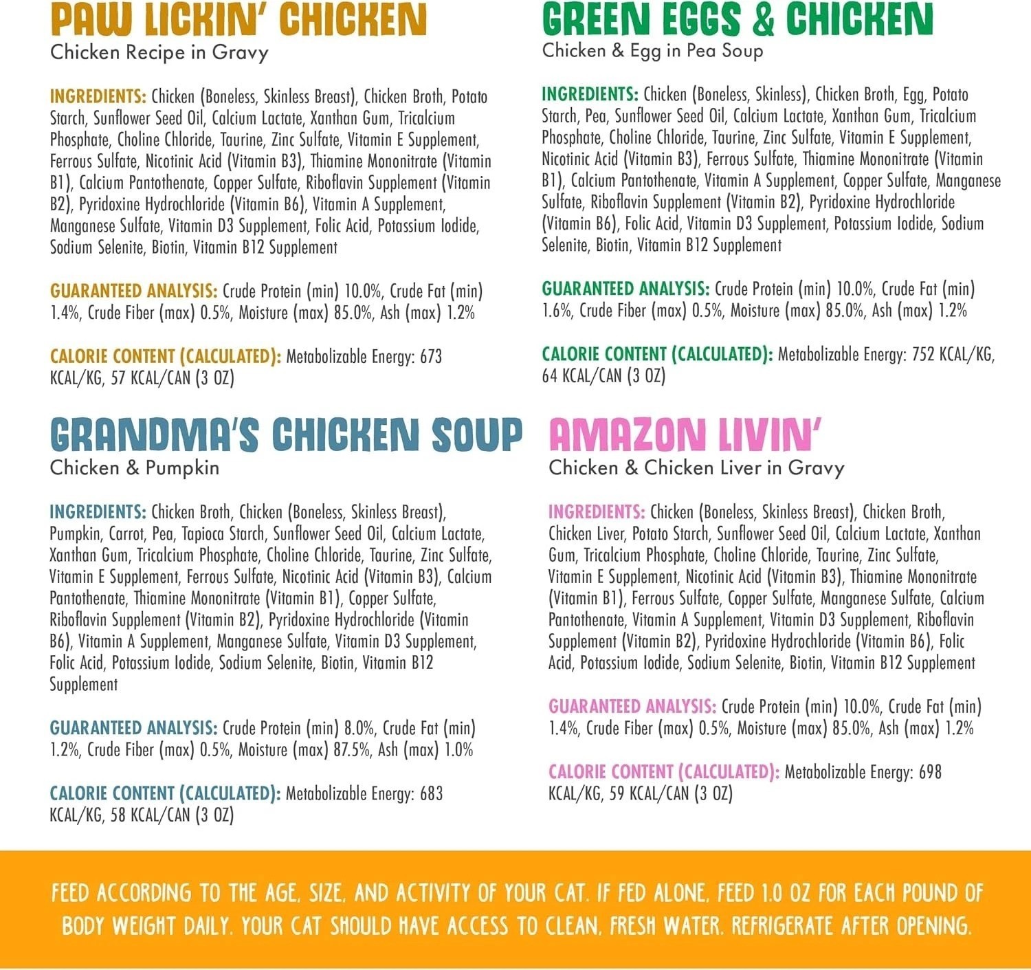 Classic Paw Lickin’ Pals – Gourmet Chicken Wet Cat Food Variety Pack, 24 Cans