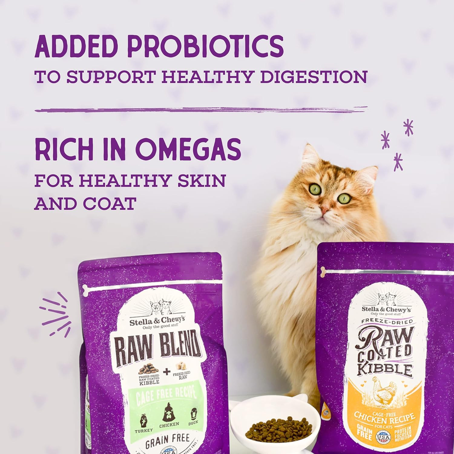Stella & Chewy’S Raw Coated Premium Kibble Cat Food – Grain Free, Protein Rich M