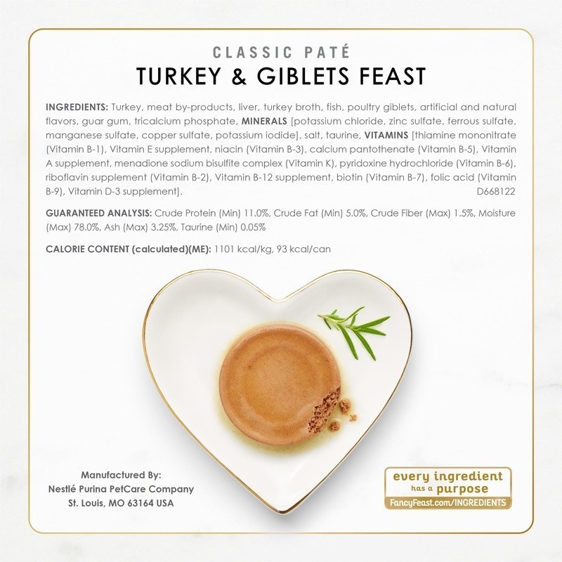 Grain Free Cat Food Variety Pack Gourmet Pate W/ Chicken Turkey Beef Feast New