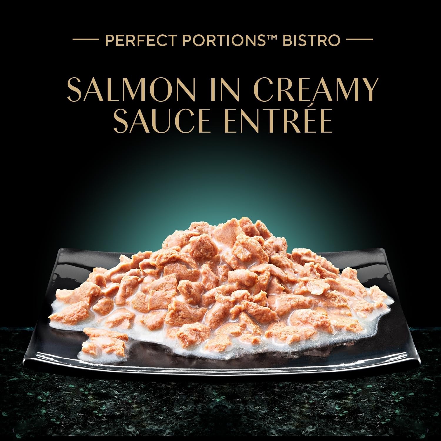 Perfect Portions Bistro Adult Wet Cat Food, Salmon in Creamy Sauce Entree, Ca…